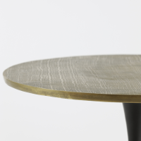 Rickerd bijzettafel Ø61 cm geel agaat/antiek brons van het woonmerk Light & Living