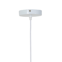 Tripoli hanglamp Ø37.5x58 cm rotan naturel/wit van het woonmerk Light & Living