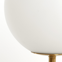 Medina tafellamp Ø25x47 cm glas mat wit/antiek brons van het woonmerk Light&Living