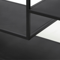 Yvana open vakkenkast 200cm zwart van het woonmerk Light & Living