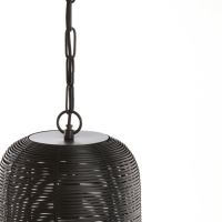 Tomek hanglamp Ø21x44 cm mat zwart