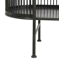 Yinthe kast open 119x40x161 cm zwart van het woonmerk Light&Living