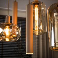 Fraaai Rodolfo hanglamp 4+3-lichts - beige