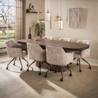 Fraaai Rodolfo hanglamp 4+3-lichts - beige