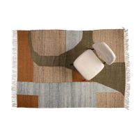 Dutchbone Pavilion vloerkleed 160x230 cm naturel - groen/bruin