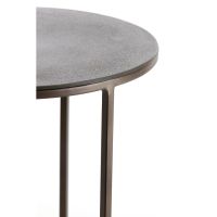 Talca bijzettafel set van 2 Ø41x46+Ø49x52 cm - donkerbruin