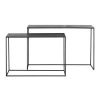 Light & Living Boca sidetable set van 2 - antiek mat zwart