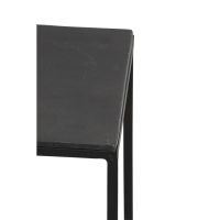 Light & Living Boca sidetable set van 2 - antiek mat zwart