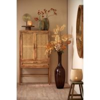 Nipas wandkast 90x45x160 cm - hout bruin