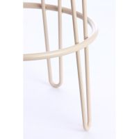 Alice barstoel Ø41x73 cm bouclé - crème/crème
