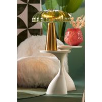 Macau bijzettafel 40x33x61 cm - mat crème