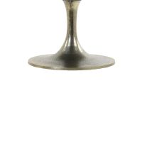 Rickerd salontafel Ø76x36 cm - wit marmer+antiek brons