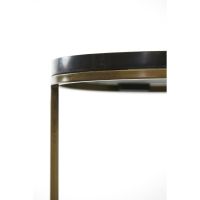 Sobrina zuil set van 2 - zwart agaat/antiek brons