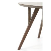 Quenza ronde eettafel Ø140 cm acacia hout - donkerbruin