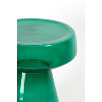 Dakwa ronde bijzettafel Ø37 cm - glas - groen