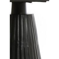 Rianne eettafel Ø100x75 cm - taupe/mat zwart