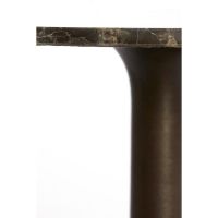 Light & Living Pazo bijzettafel Ø61x41 cm - donkerbruin marmer