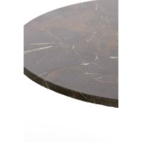 Pazo ronde salontafel Ø76 cm - donkerbruin marmer/donkerbruin