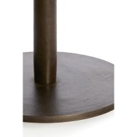 Pazo ronde salontafel Ø76 cm - donkerbruin marmer/donkerbruin