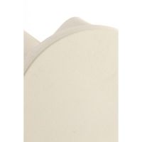 Mikado bijzettafel Ø36x42 cm - mat crème