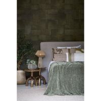 Mello ronde bijzettafel Ø50,5 cm - glans bruin brons/glas taupe