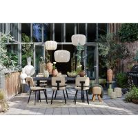 Sjors vloerkleed 300x200 cm - olijfgroen/lichtgrijs