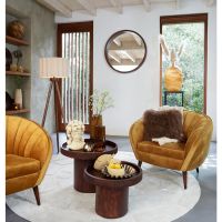 Bajelo vloerkleed Ø220 cm - beige