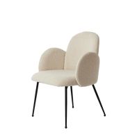 Light & Living Chiba eetkamerstoel - crème/zwart
