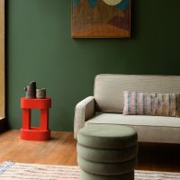 Magenta bijzettafel rood