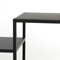 Yvana open vakkenkast 200cm zwart van het woonmerk Light & Living