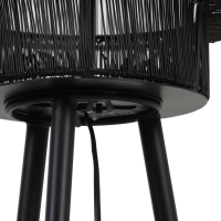 Gruaro vloerlamp mat zwart 150 cm van het woonmerk Light & Living