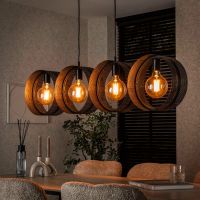 Guus hanglamp 4L ring geperforeerd - charcoal
