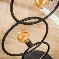 Hunter vloerlamp 3-lichts - artic zwart