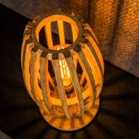 Stevie tafellamp 1L orbit - massief mango naturel