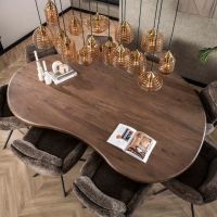 Dewey hanglamp 5+5+5 rib glas - amber color glas