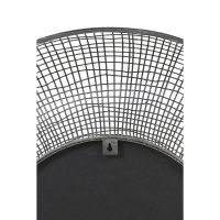Samat spiegel Ø78x12 cm - zwart