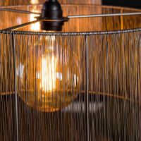 Fraaai Filip hanglamp 2L stringshade metaal - zwart nikkel