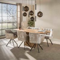 Fraaai Archie hanglamp pendel 5+4-lichts - bruin