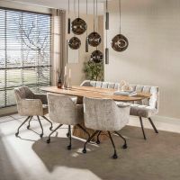 Fraaai Archie hanglamp pendel 5+4-lichts - bruin