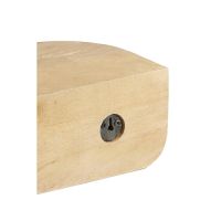 Delgado wandplank 30x18x12 cm hout - naturel