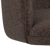 Norr armstoel | beige metaal onderstel | stof Apia - bruin