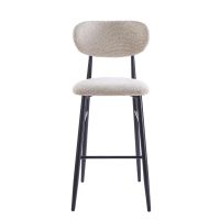 DS4U Sumi barkruk 75 cm beige - zwarte poot - OUTLET B