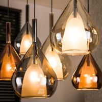 Fraaai Niccolò hanglamp 4+3 wings mix glas - zwart