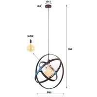 Saturnus hanglamp 1L 55 cm metaal van het woonmerk Fraaai