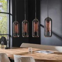 Wrexham hanglamp 4L 105 cm staal smoke van het woonmerk Fraaai