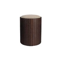 Dutchbone Bay opbergpoef hoog - bruin