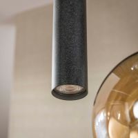 Fraaai Bruno hanglamp getrapt 5-lichts - zwart