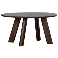 Roundly eettafel mangohout 160 x 110 cm walnoot van het woonmerk BePureHome