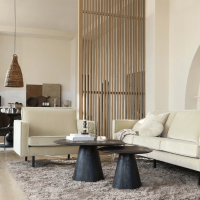 Posture salontafel hout ø120 cm zwart van het woonmerk Woood