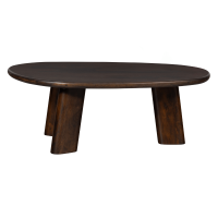Roundly salontafel mangohout 110x60 cm walnoot van het woonmerk BePureHome